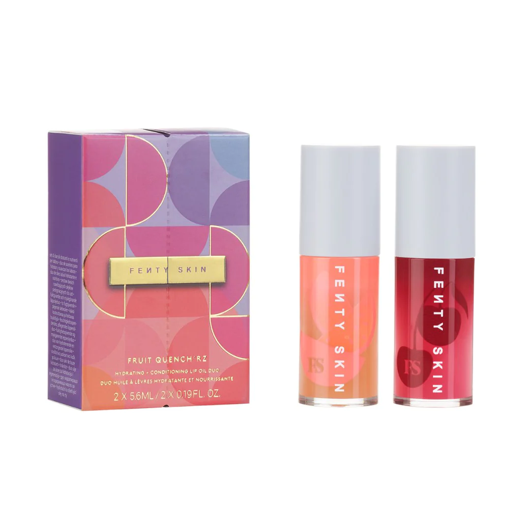 Fenty Beauty- Fruit Quench'rz Hydrating + Conditioning Lip Oil Duo
